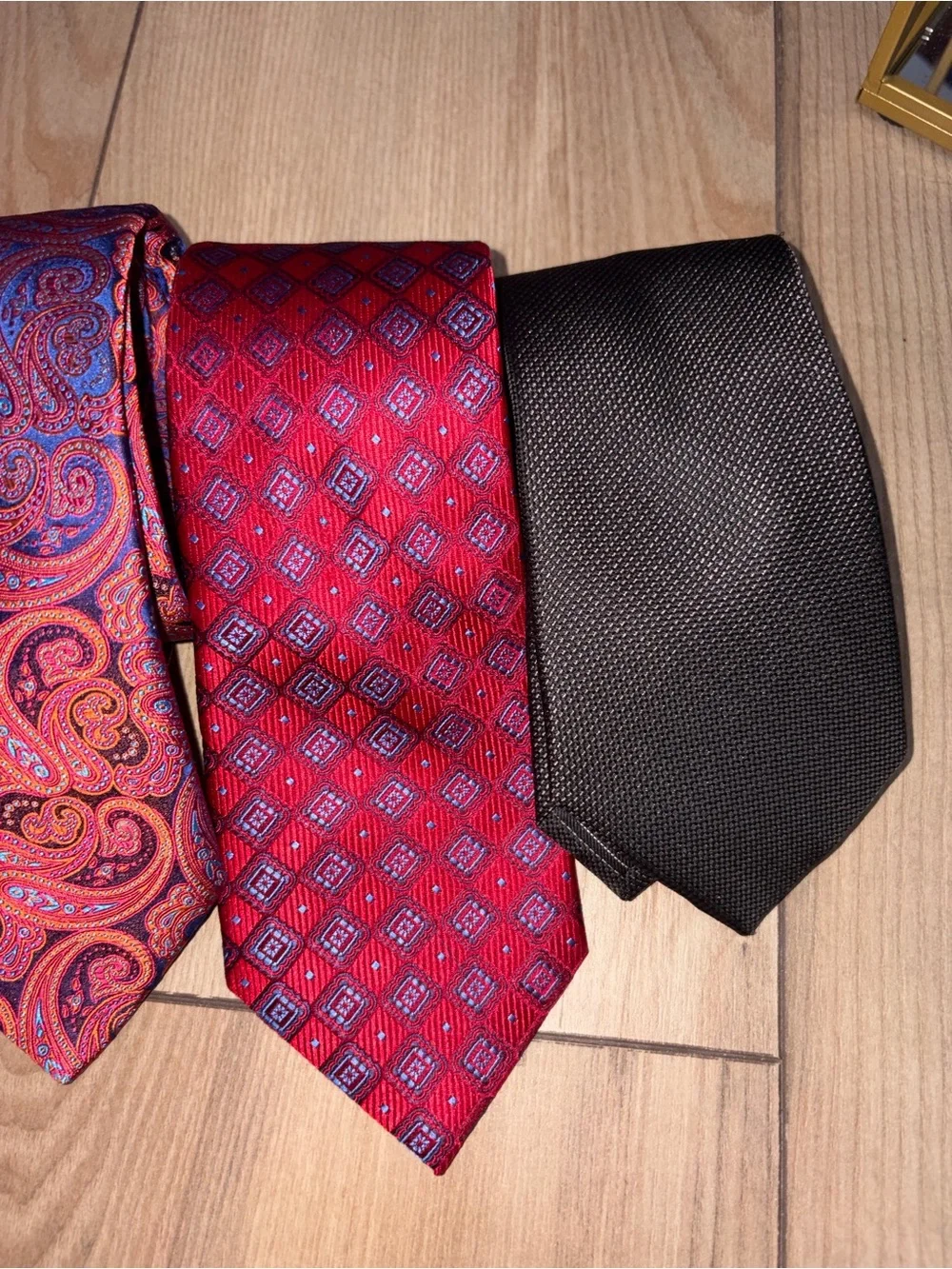 Ted Baker London Men’s Silk Tie Lot 4pc Paisley Floral Textured Designer Bundle